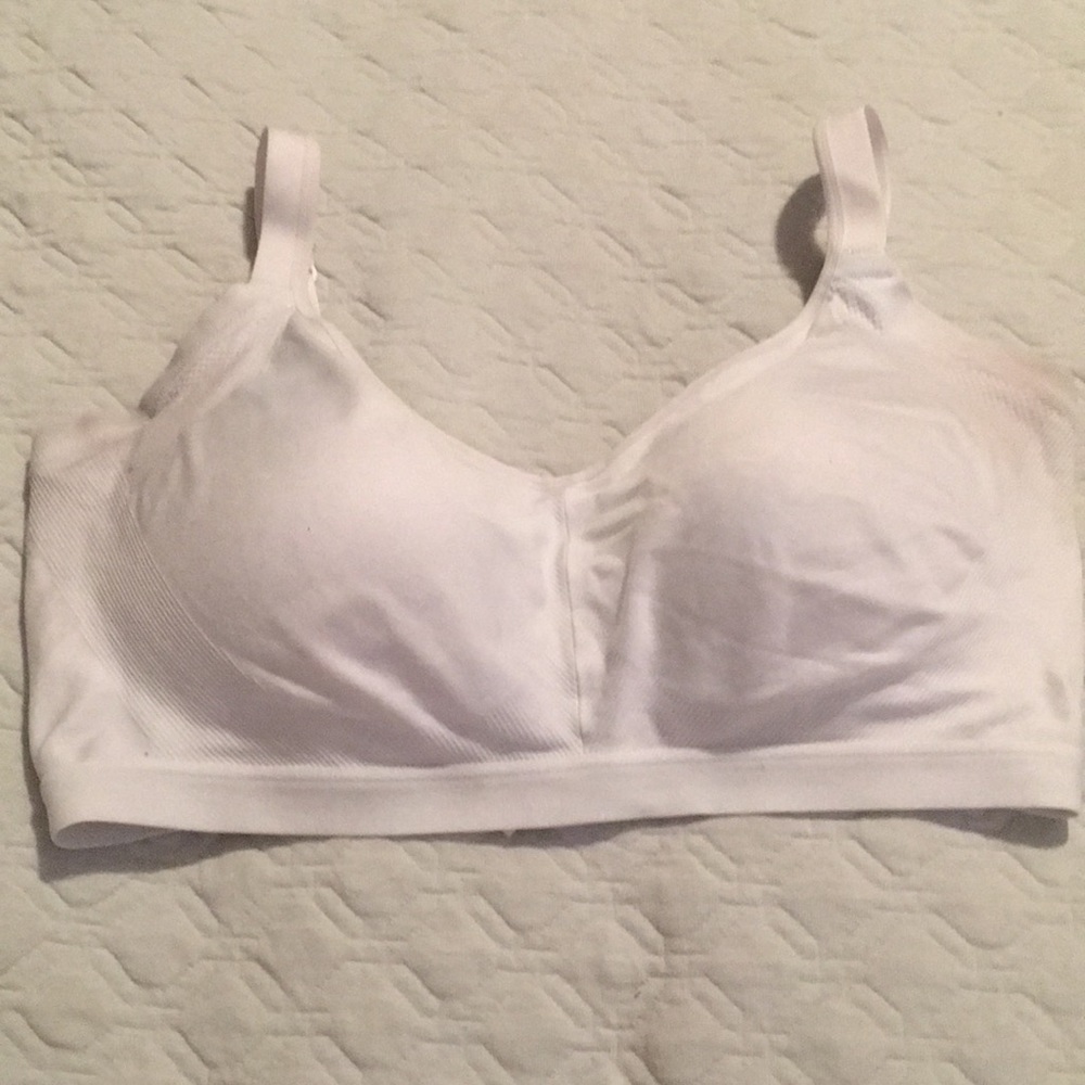 Xl white padded bra used
